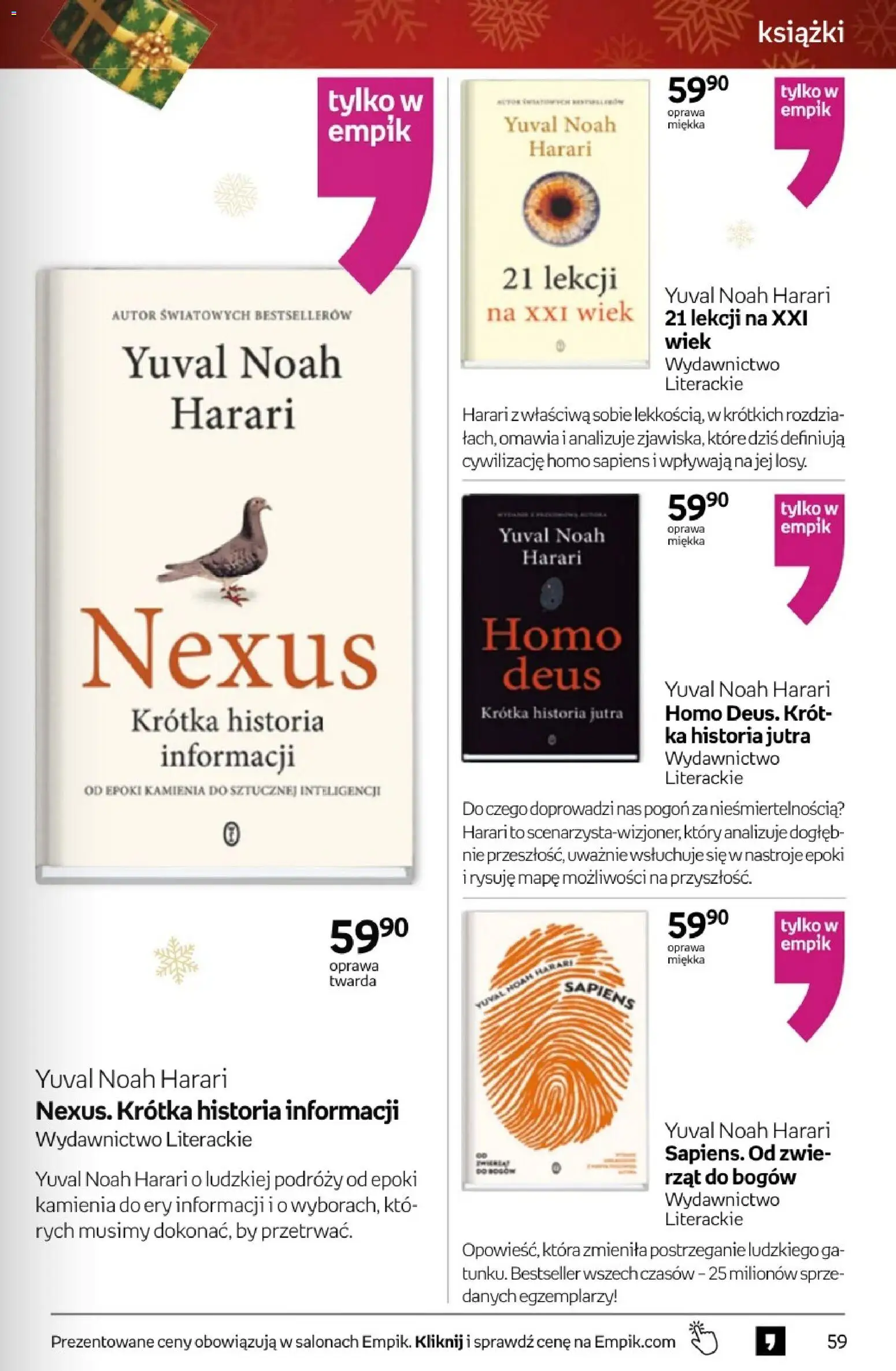 Empik promocje - Tom kultury Książki od 26.11.2025 | Strona: 59 | Produkty: Książki