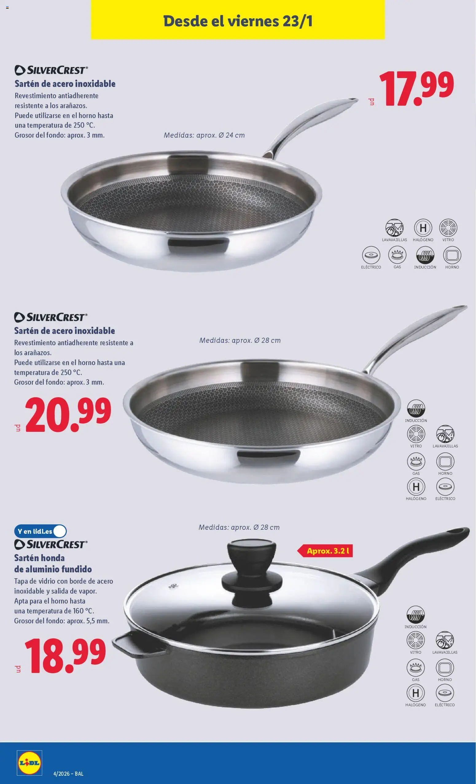 Lidl folleto de bazar │ válido desde el 19.01.2026 | Página: 24 | Productos: El horno, Pan, Horno, Lavavajillas
