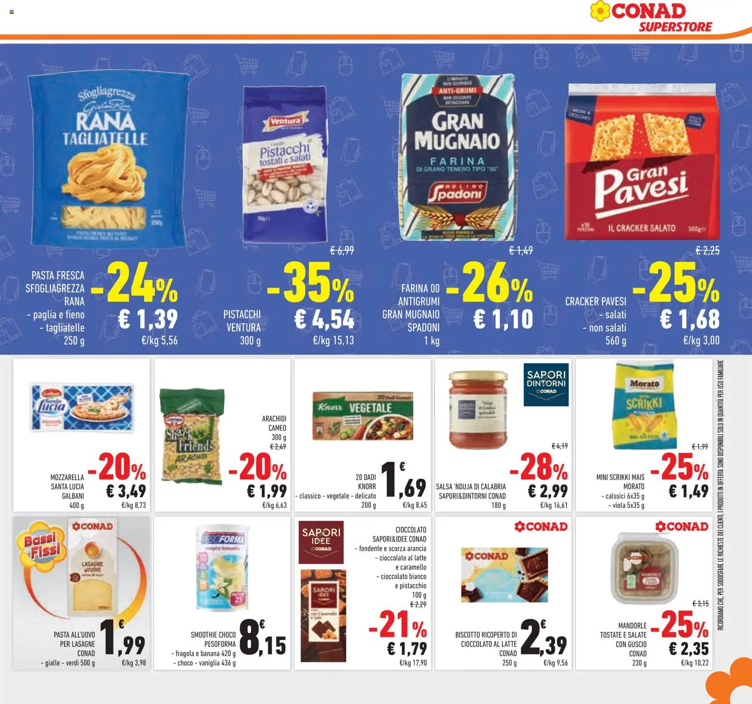 Volantino Conad del 25.03.2026 | Pagina: 39 | Prodotti: Mandorle, Crackers, Mais, Pistacchi