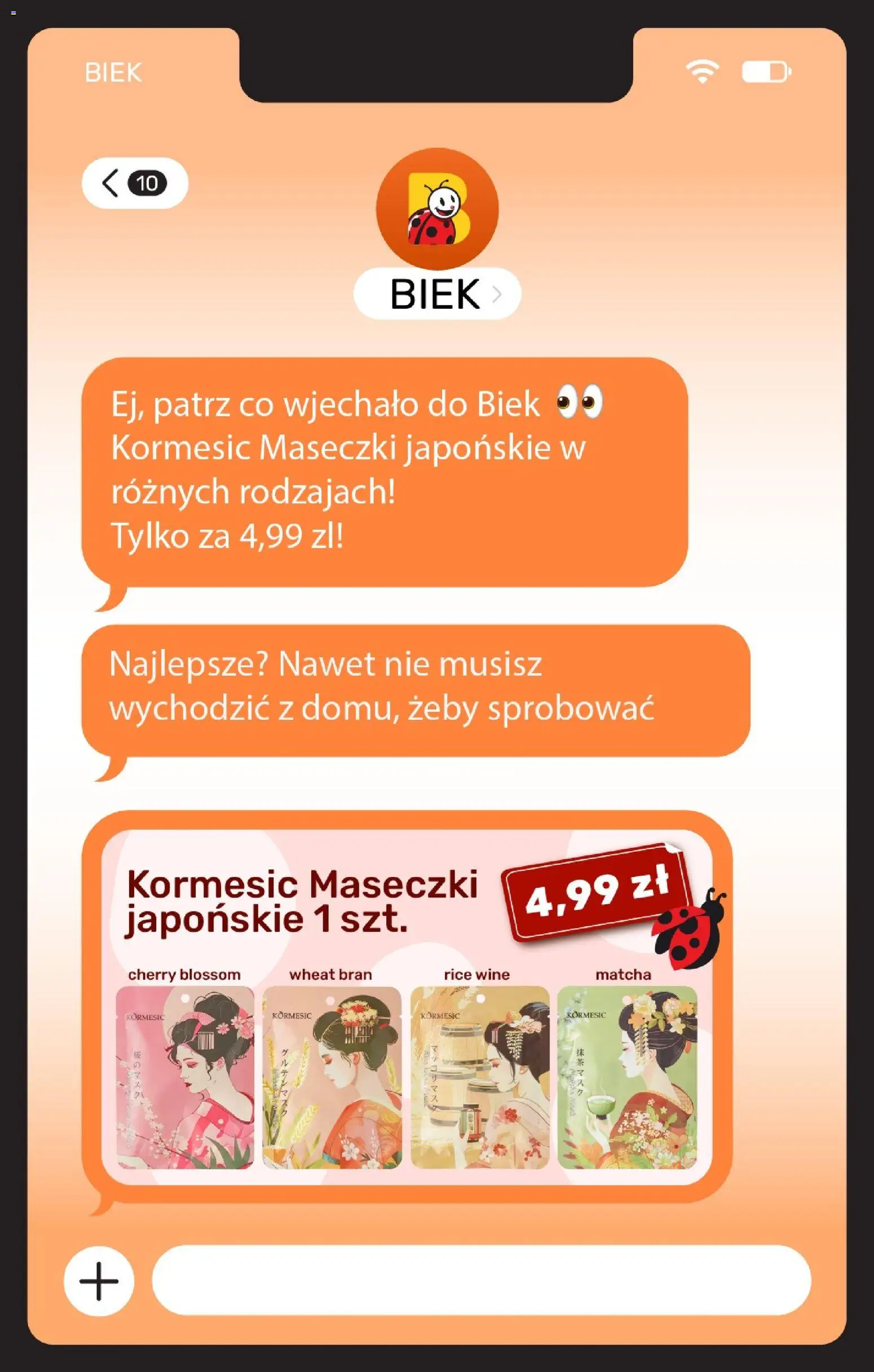 Biedronka gazetka - Biek od 17.04.2026 | Strona: 10 | Produkty: Maseczki
