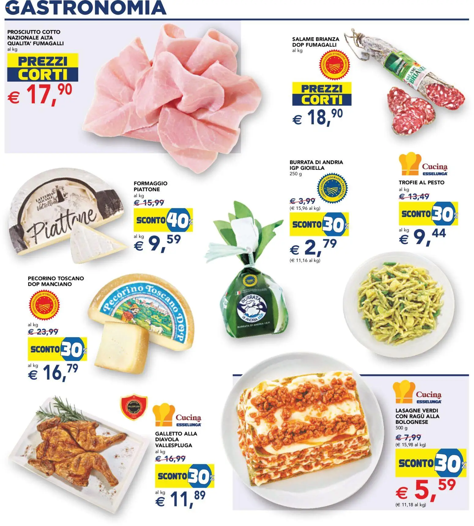 Volantino Esselunga S del 08.04.2026 | Pagina: 18 | Prodotti: Prosciutto, Pesto, Ragú, Burrata