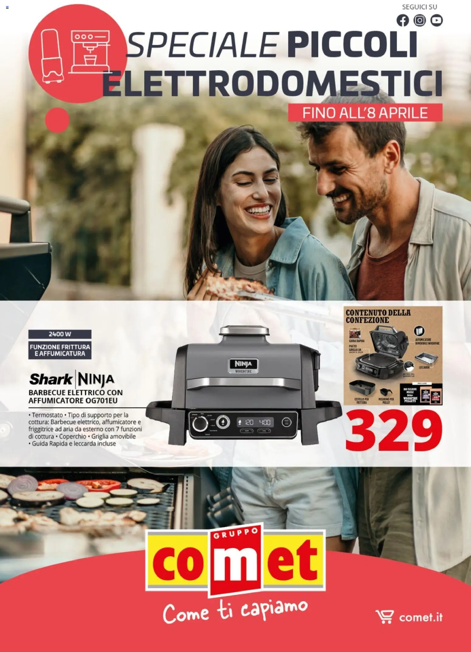 Volantino Comet del 20.03.2026 | Pagina: 1 | Prodotti: Friggitrice ad aria, Barbecue, Griglia, Friggitrice