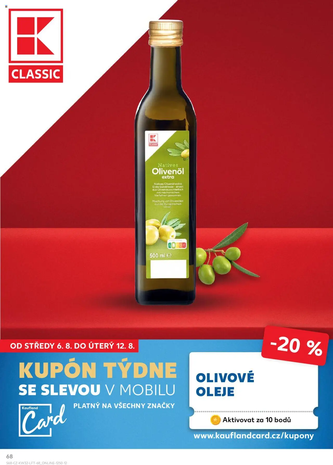 Kaufland leták - Ostrava od 06.08.2025 | Strana: 68 | Produkty: Oleje