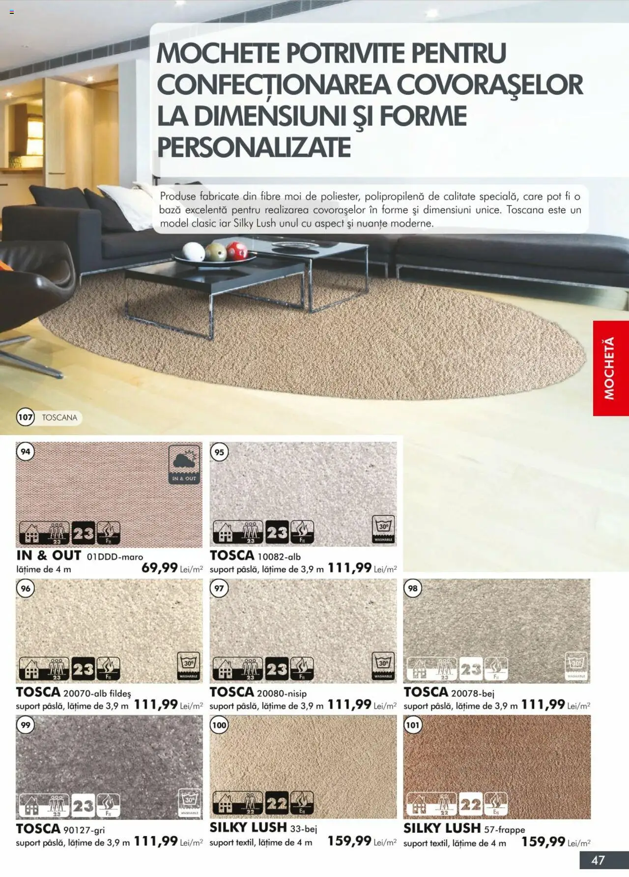 Noul catalog Diego – valabil de la 01.04.2024 | Pagină: 47 | Produse: Mochetă