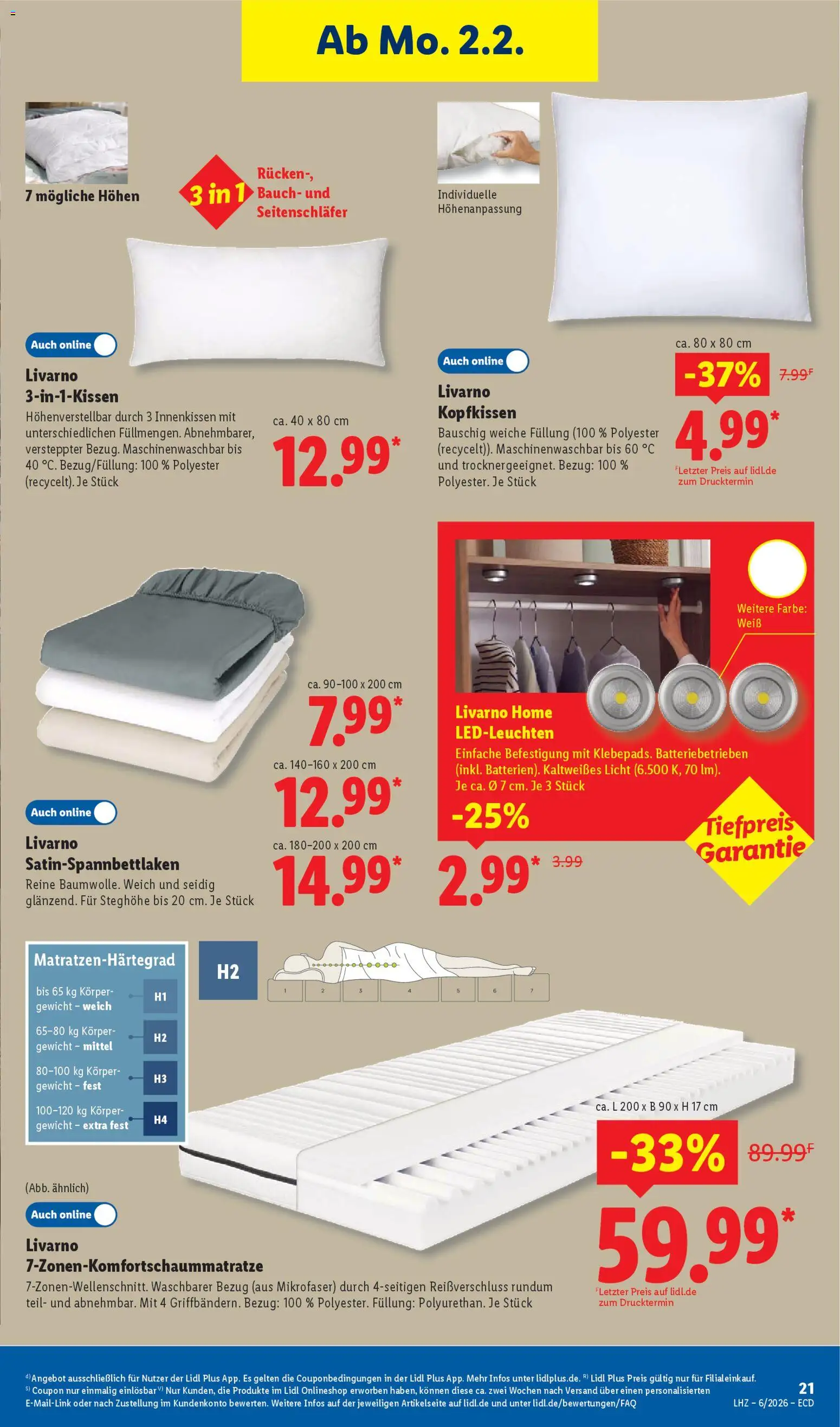 Lidl - Prospekt – gültig ab 02.02.2026 | Seite: 31 | Produkte: Gewicht, Kopfkissen