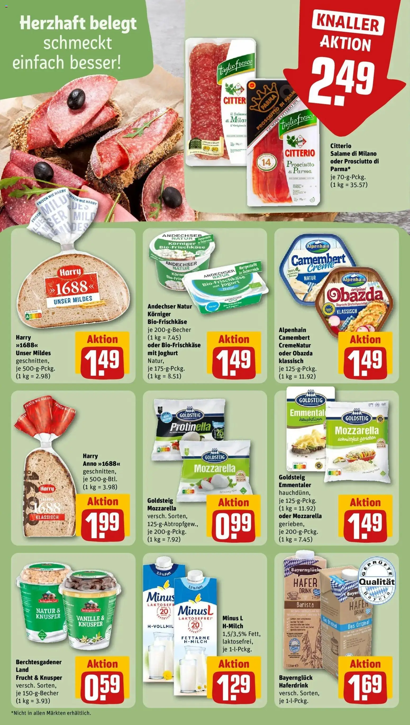 Rewe Prospekt Icking	 – gültig ab 15.03.2026 | Seite: 14 | Produkte: Joghurt, Mozzarella, Haferdrink