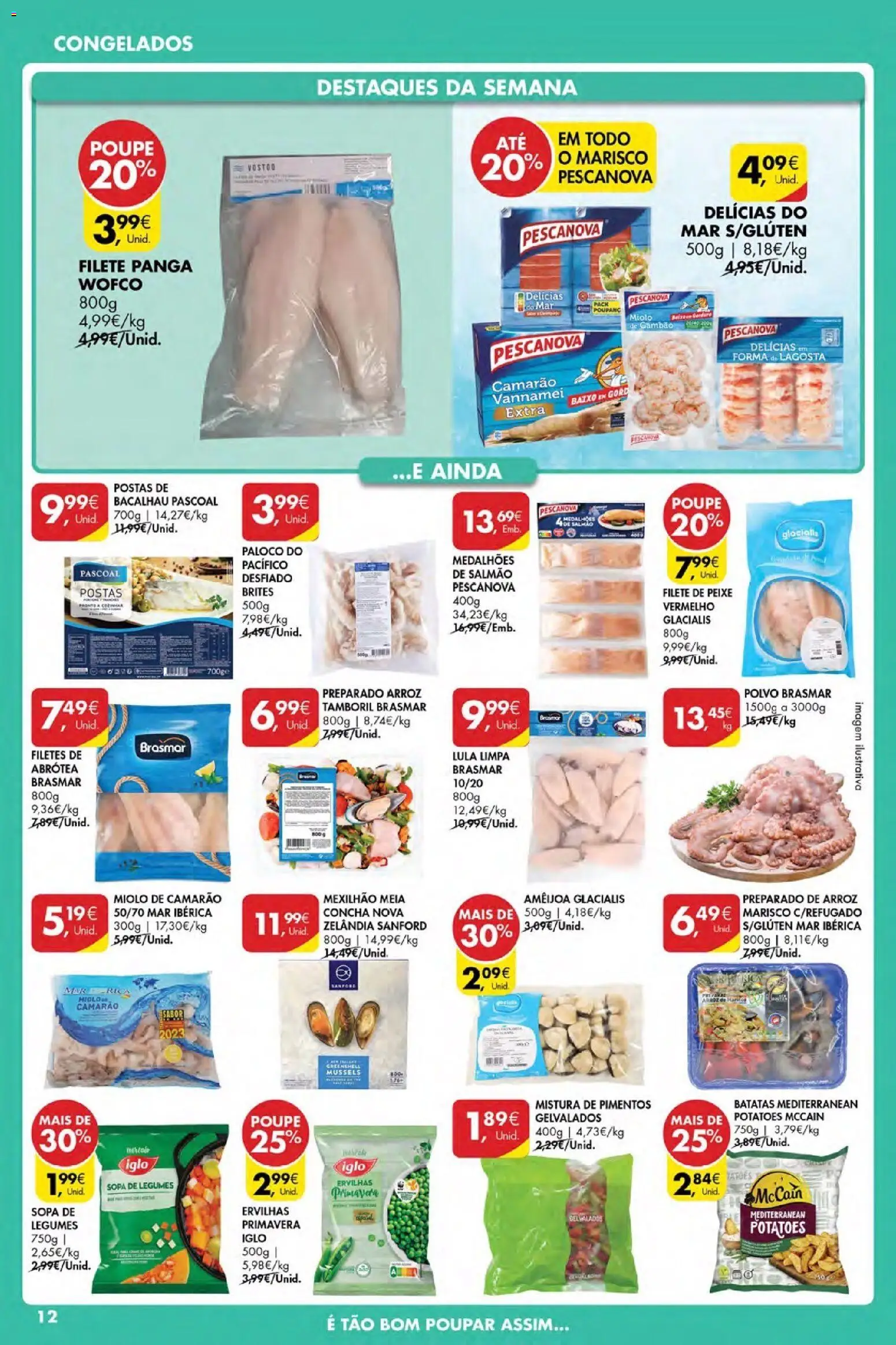 Pingo Doce Poupe Esta Semana Açores │ válido de 12.02.2026 | Página: 12 | Produtos: Bacalhau, Lagosta, Sopa, Peixe