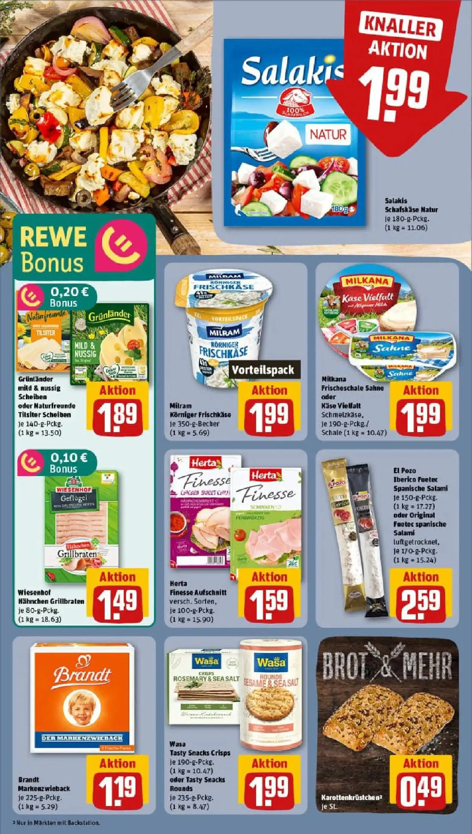 Rewe prospekt Waldbrunn / Fussingen	 – gültig ab 26.01.2026 | Seite: 12 | Produkte: Milka, Grunlander, Brot, Salami