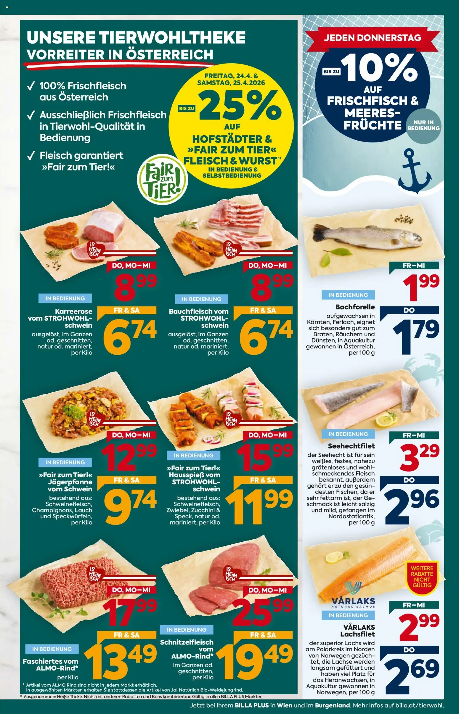 Billa Plus Flugblatt gültig ab 23.04.2026 | Seite: 9 | Produkte: Wurst