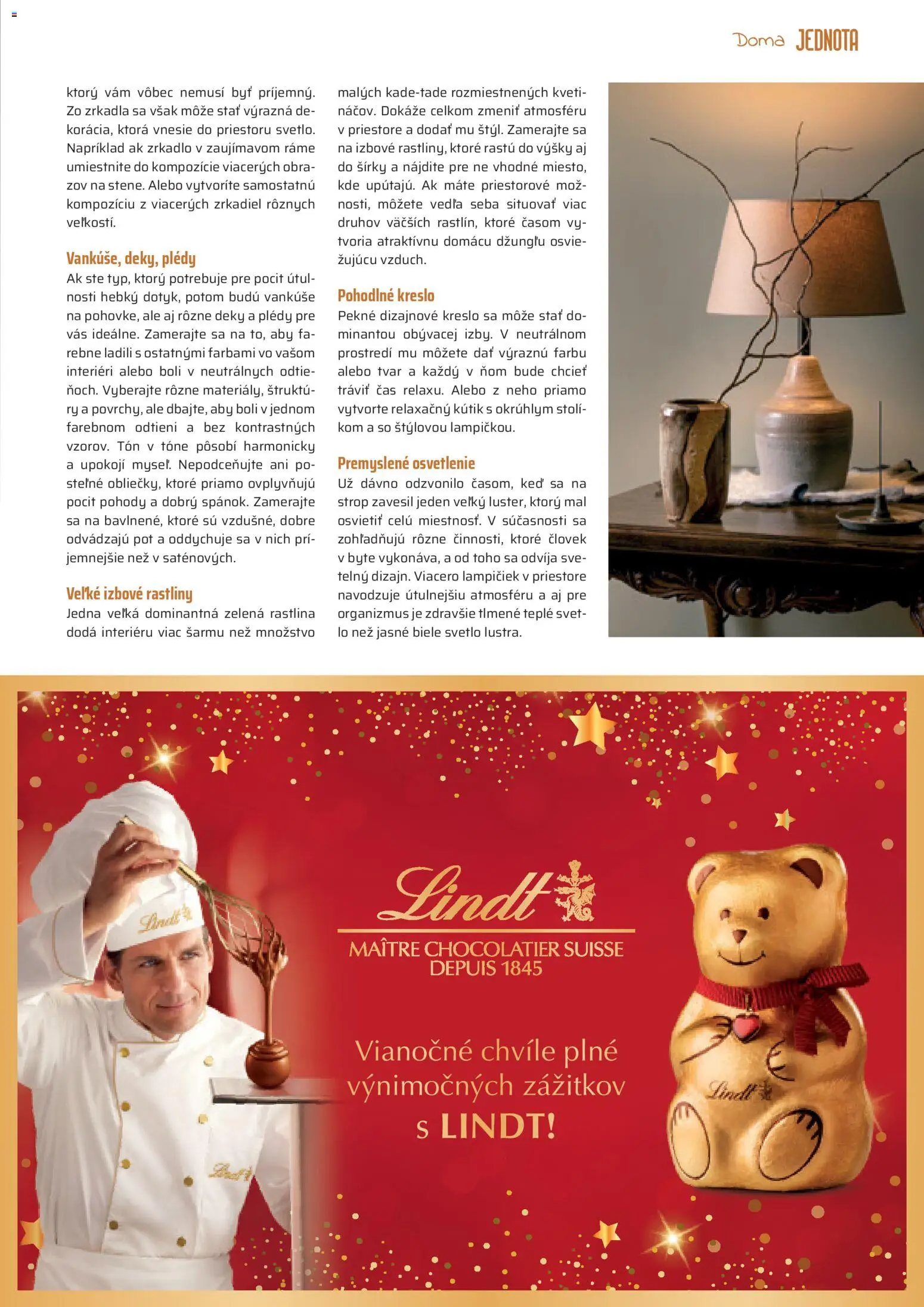 Nové COOP Jednota akcie – leták je platný od 01.11.2025 | Strana: 29 | Produkty: Osvetlenie, Vankúše, Zrkadlo, Svetlo