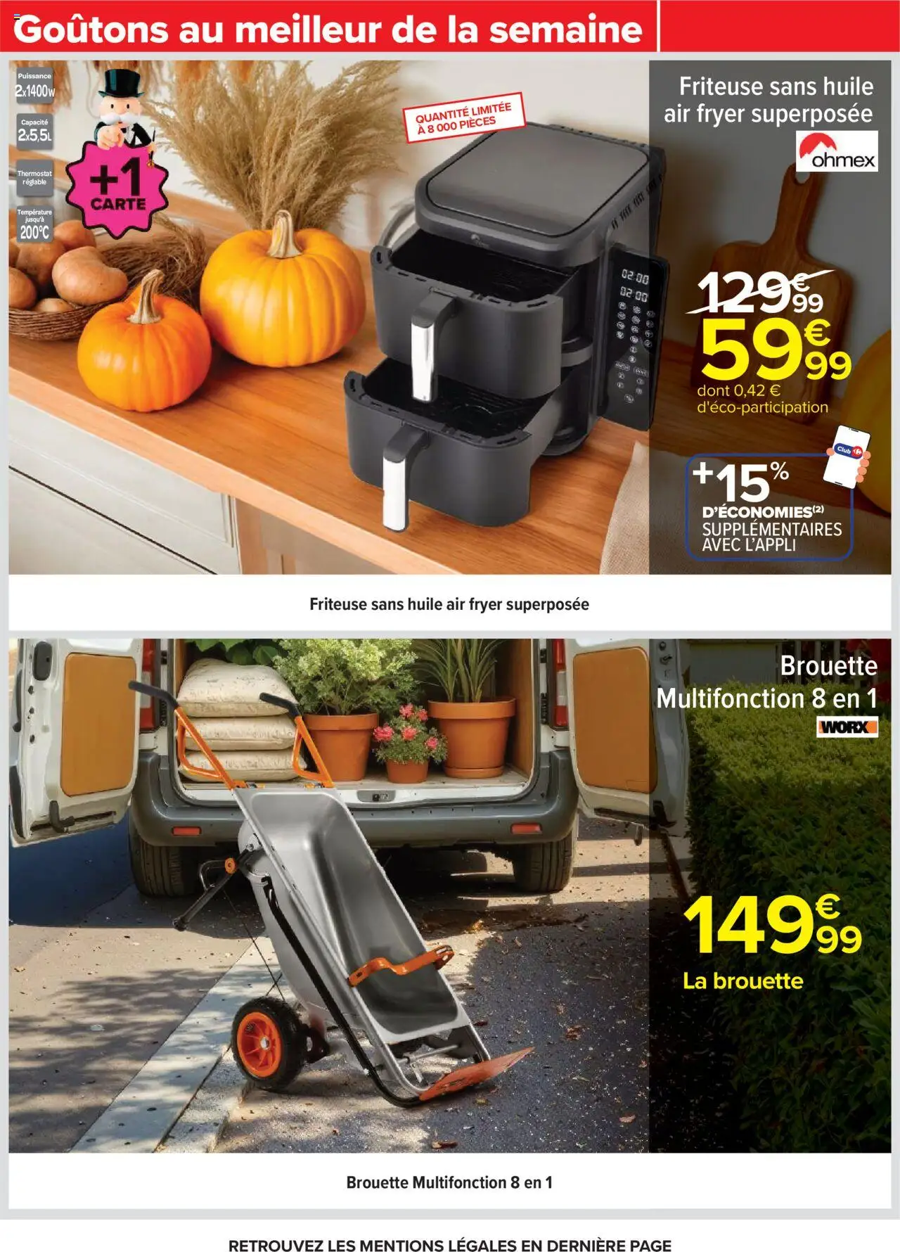  | Page: 67 | Produits: Friteuse, Brouette, Air fryer, Huile