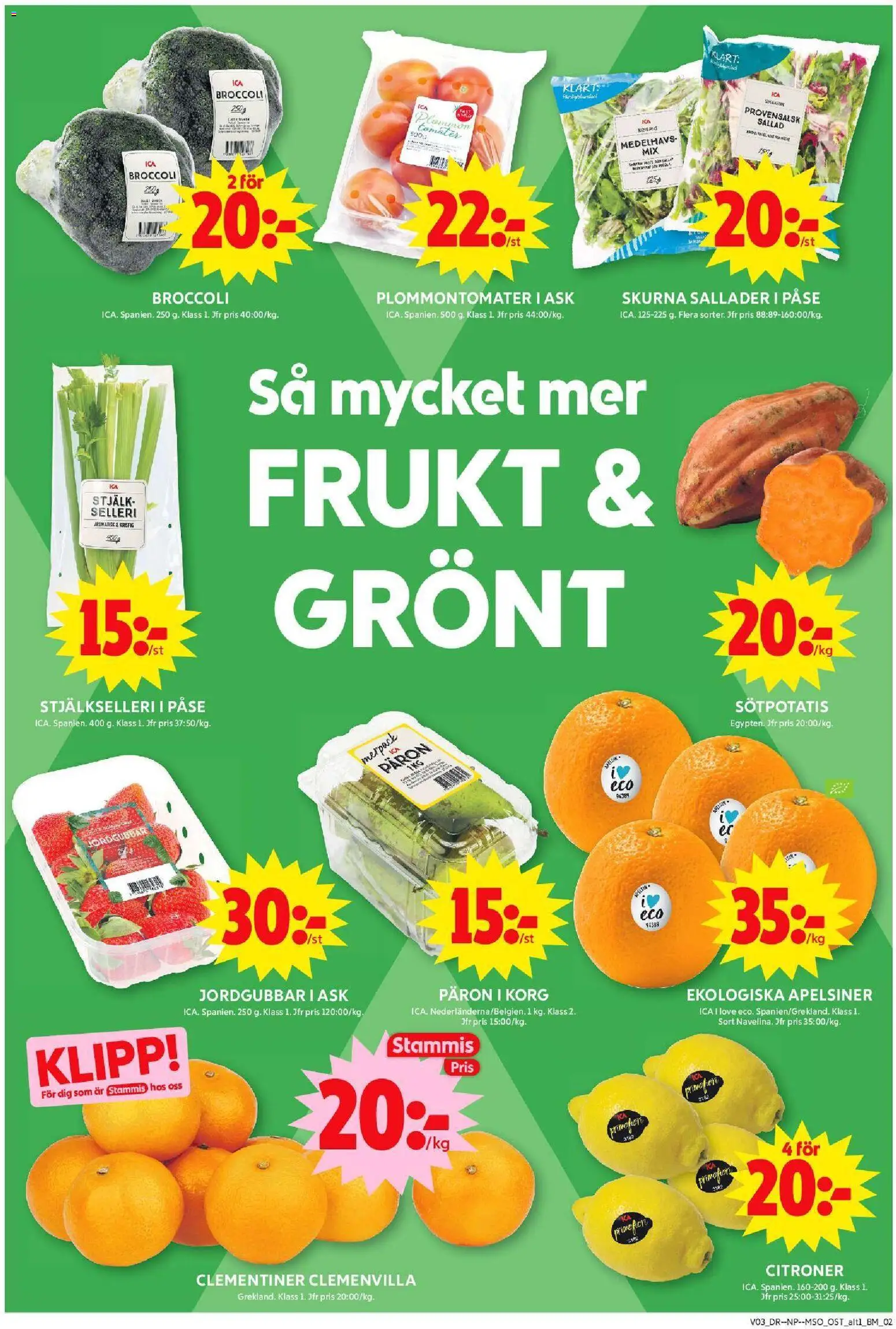 ICA Maxi reklamblad aktuell från 12.01.2026 | Sida: 4 | Produkter: Korg, Sötpotatis, Jordgubbar, Sallad