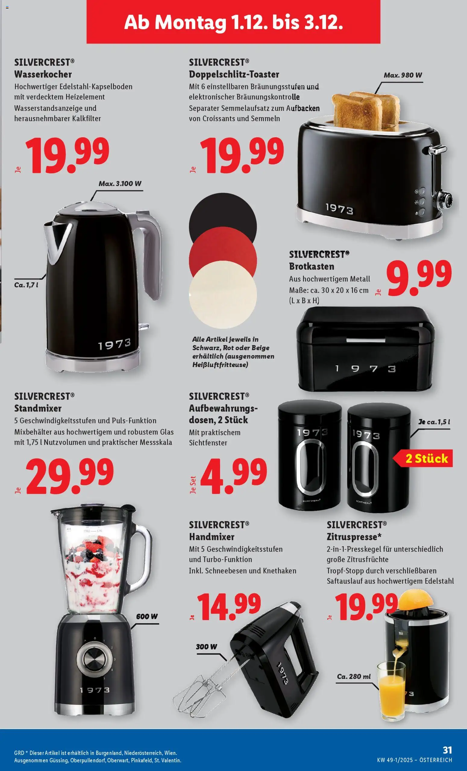 Lidl Flugblatt - Eisenstadt, Ebenfurth, Mattersburg gültig ab 27.11.2025 | Seite: 35 | Produkte: Wasserkocher, Vihreä pesto