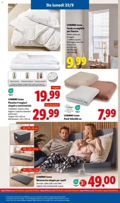 Volantino Lidl del 22.09.2025 | Pagina: 41 | Prodotti: Plaid, Letto matrimoniale, Letto, Coperta