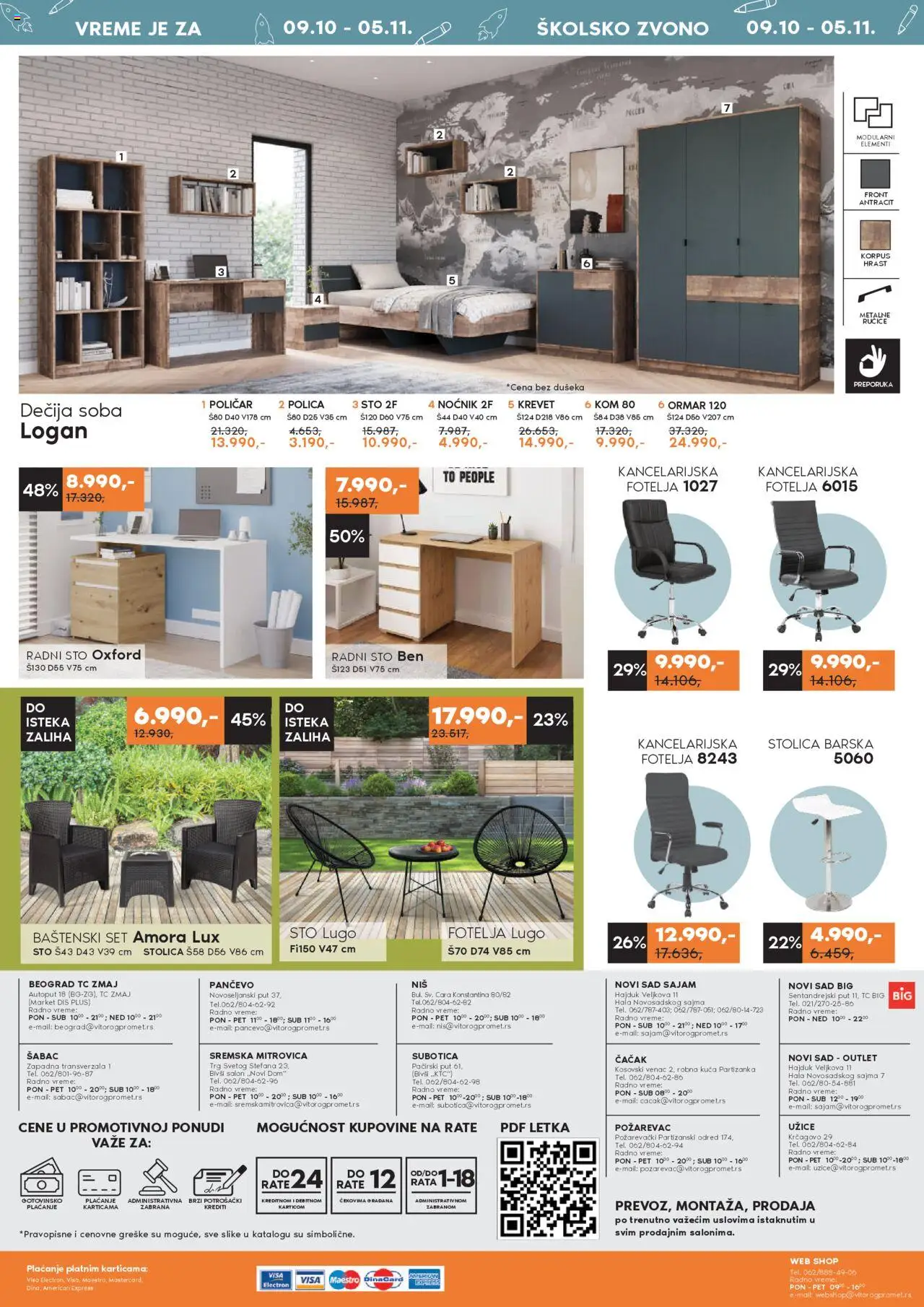 Vitorog katalog - važi od 09.10.2025 | Strana: 12 | Proizvode: Sto, Stolica, Ormar, Kancelarijska stolica