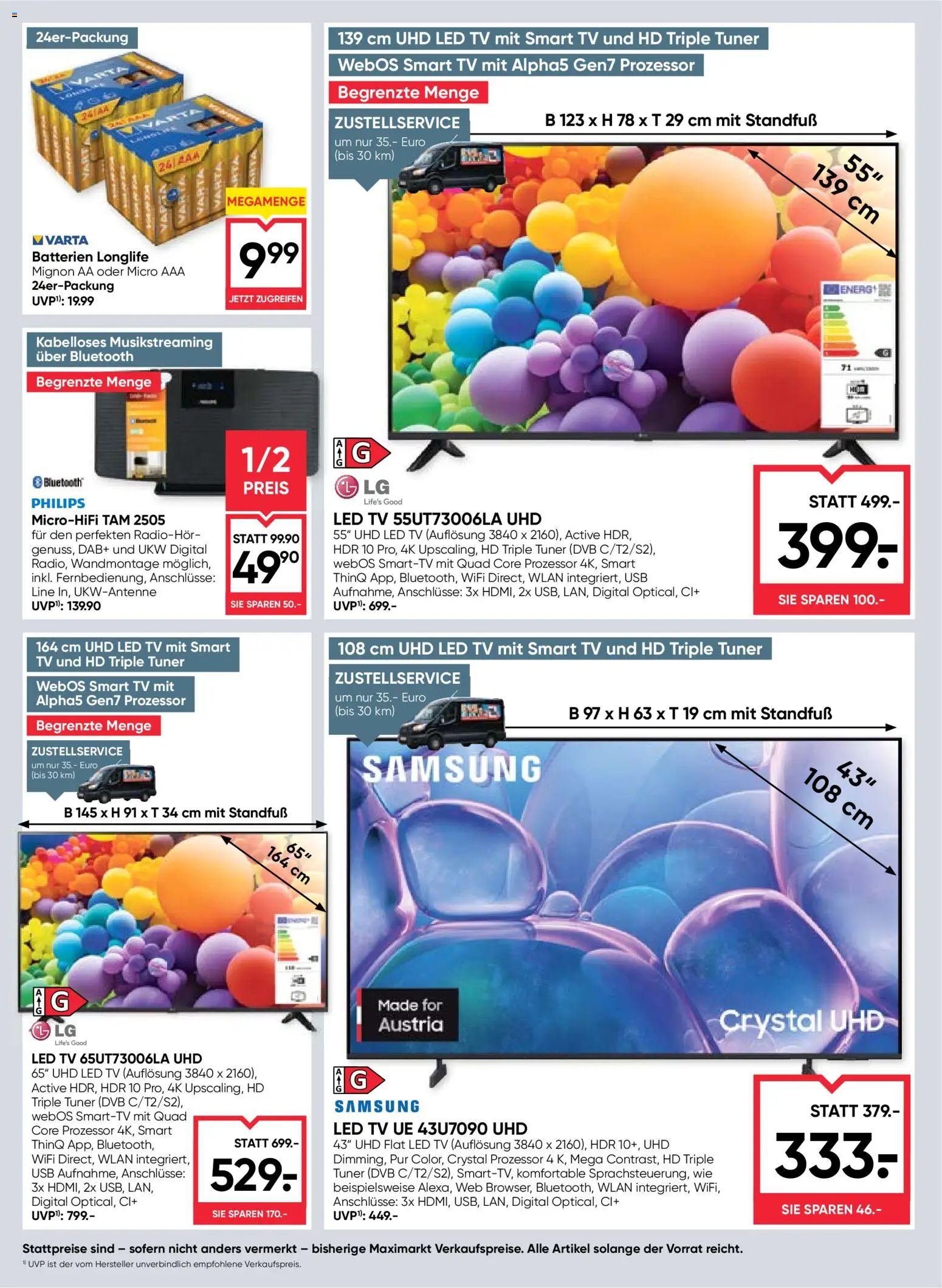 Maximarkt Flugblatt gültig ab 05.03.2026 | Seite: 20 | Produkte: TV, USB, Samsung
