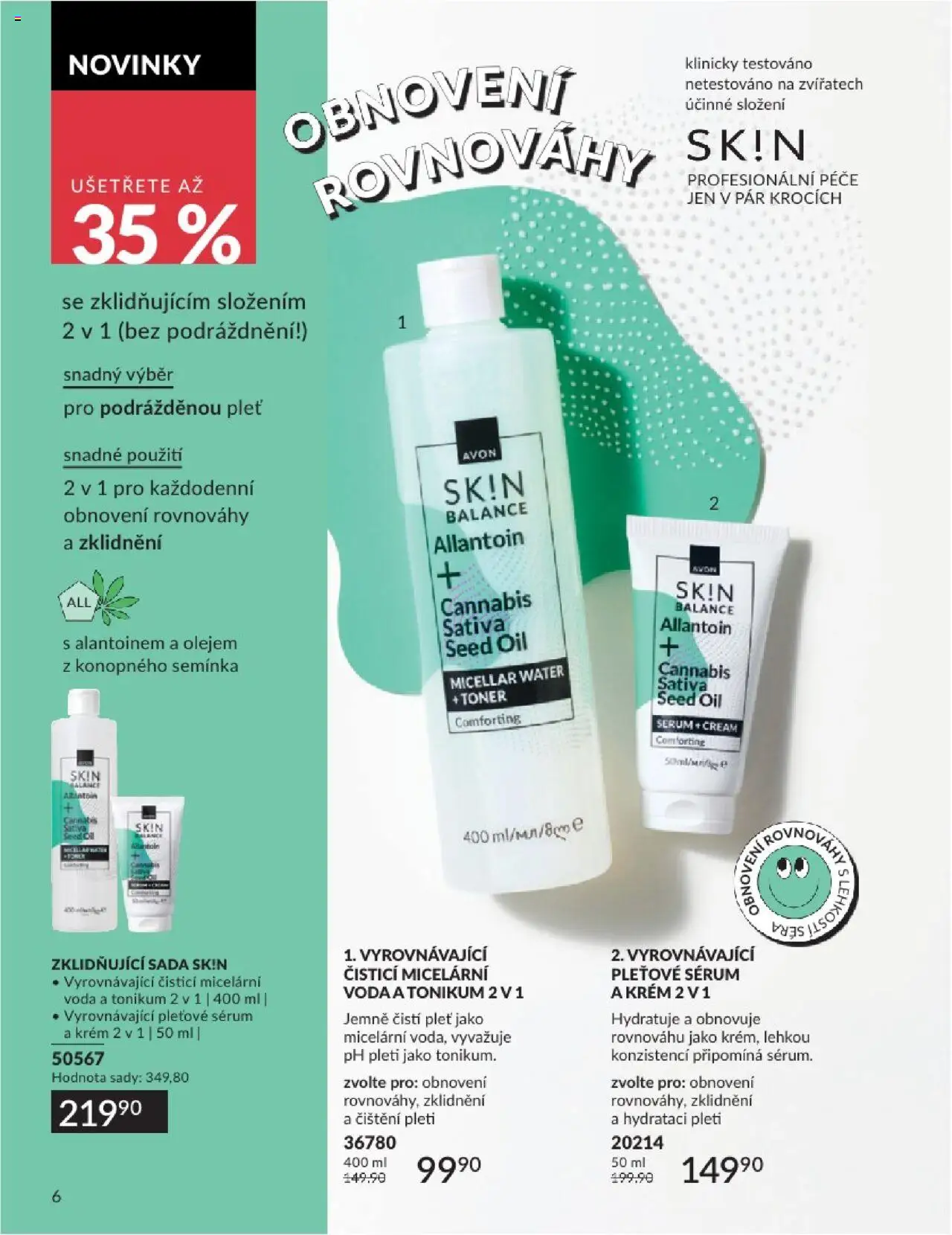Avon katalog 8/2025 od 31.07.2025 | Strana: 6 | Produkty: Voda, Sérum, Krém, Toner