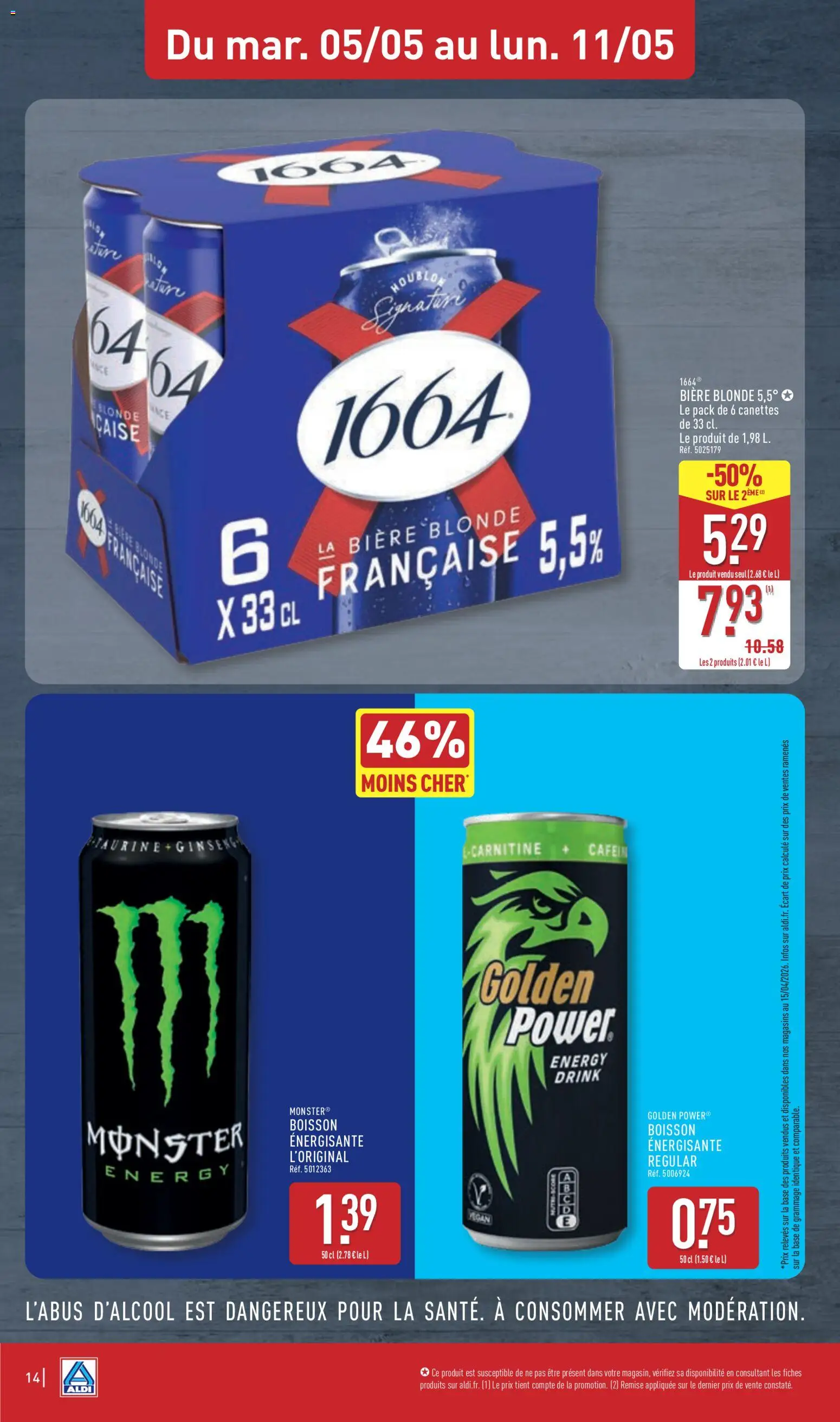 {H1} | Page: 18 | Produits: Base, Bière blonde, Bière