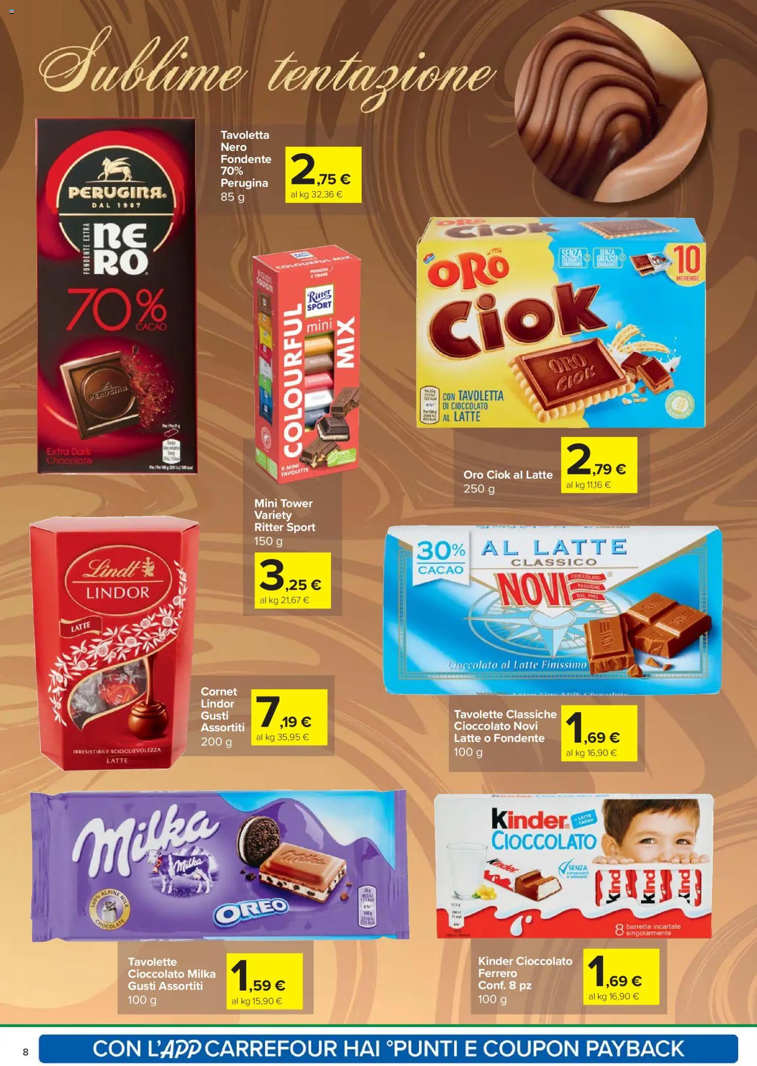 Volantino Carrefour del 02.01.2026 | Pagina: 8 | Prodotti: Cioccolato, Latte, Cacao