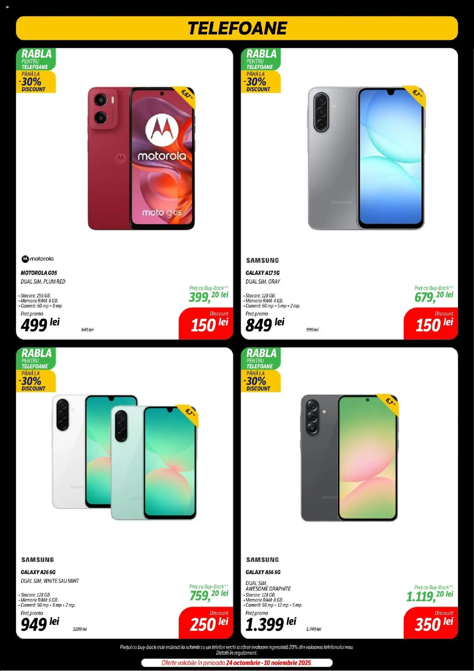 Noul catalog Flanco – valabil de la 07.11.2025 | Pagină: 6 | Produse: Telefon, Memorie, Cameră