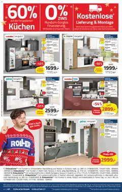 Roller Prospekt 	 ab 30.11.2025 gültig | Seite: 4 | Produkte: Geschirrspüler, Einbauküche, Kühlgefrierkombination, Kuchen