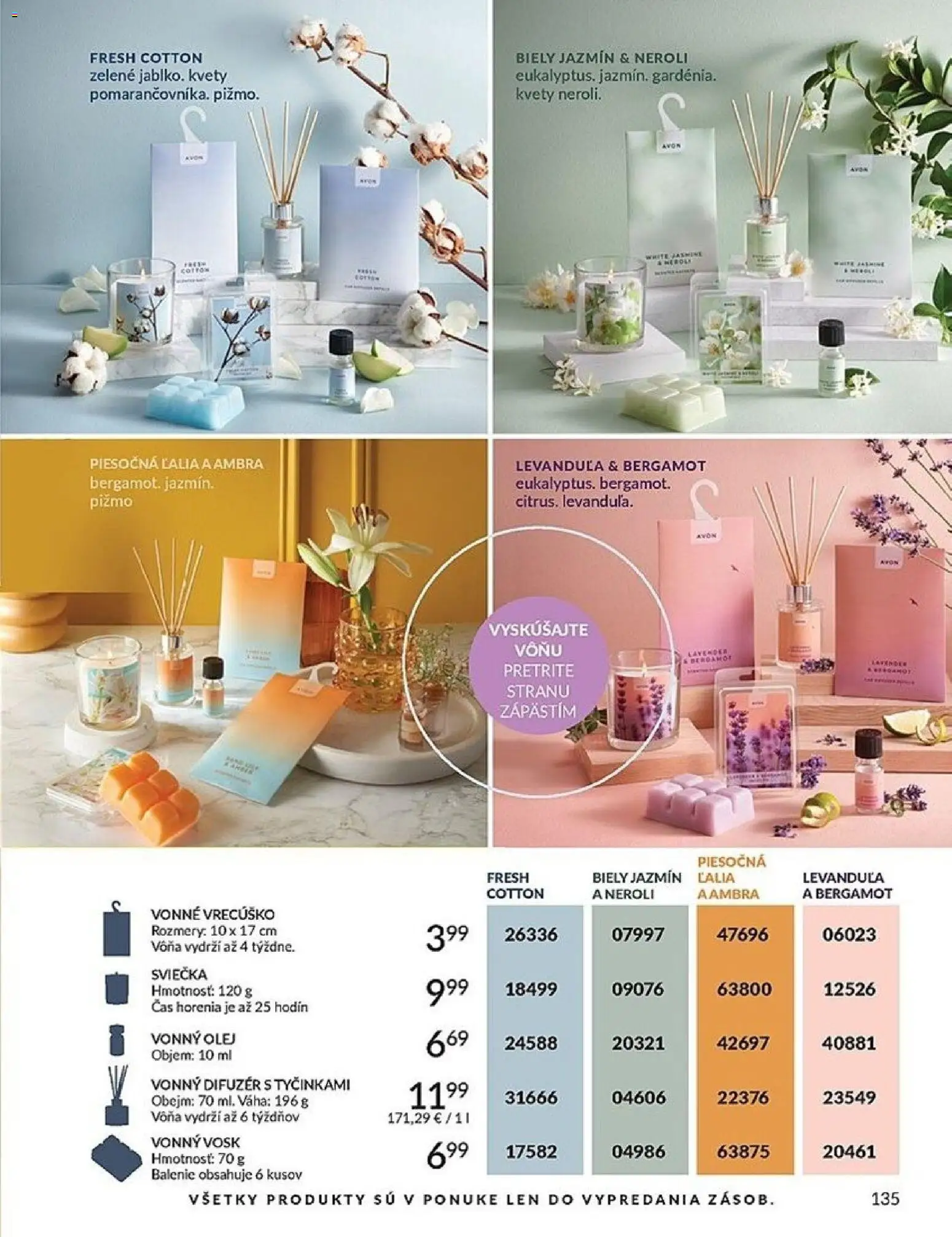 Nové Avon akcie – leták je platný od 01.02.2026 | Strana: 135 | Produkty: Difúzer, Kvety, Váha