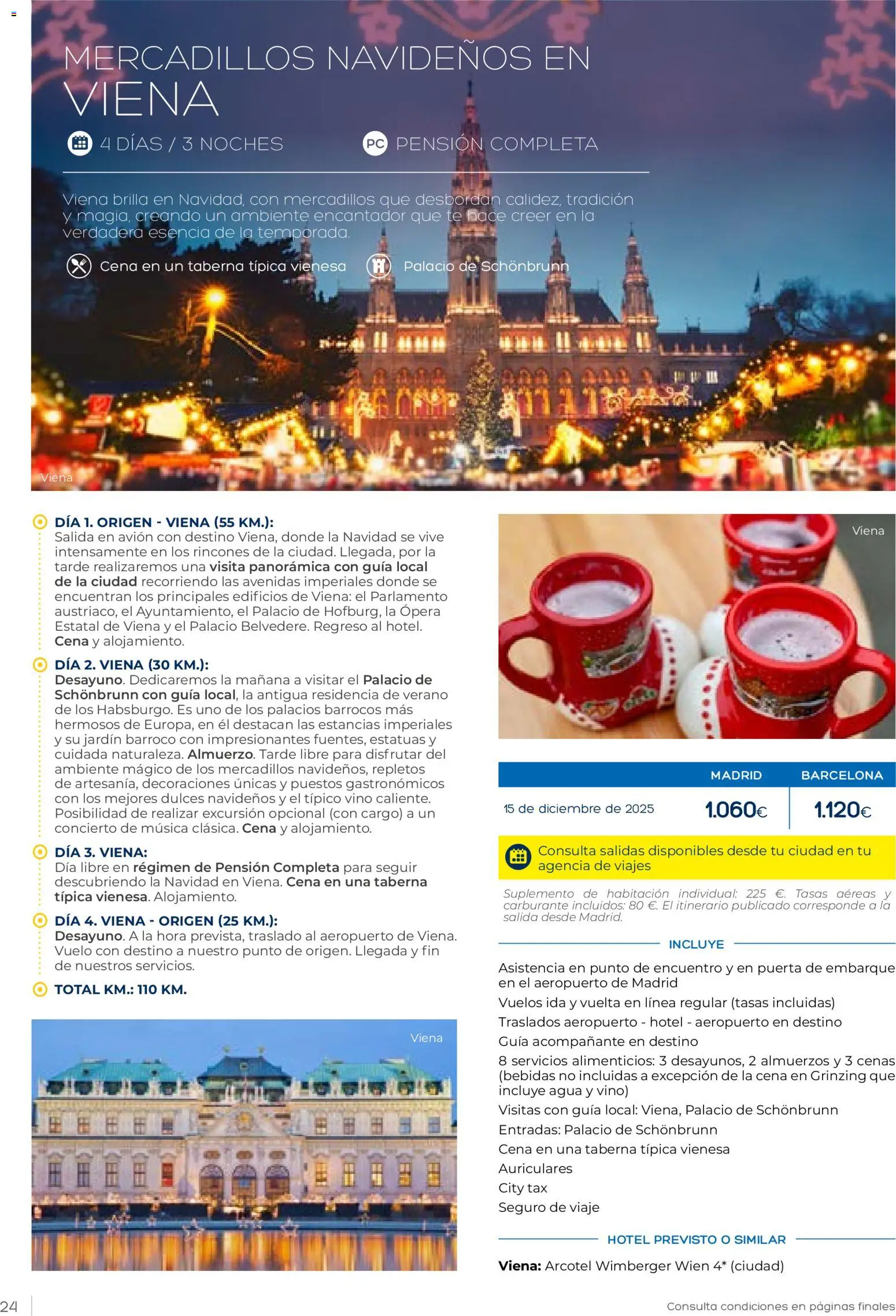 Viajes El Corte Inglés Vacaciones Económicas │ válido desde el 22.10.2025 | Página: 24 | Productos: Vino, Té, Auriculares