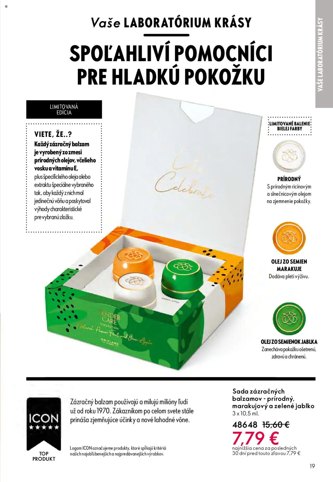 Katalóg Oriflame 13 2025 │ platný od 07.09.2025 | Strana: 19 | Produkty: Olej, Jablká, Apple
