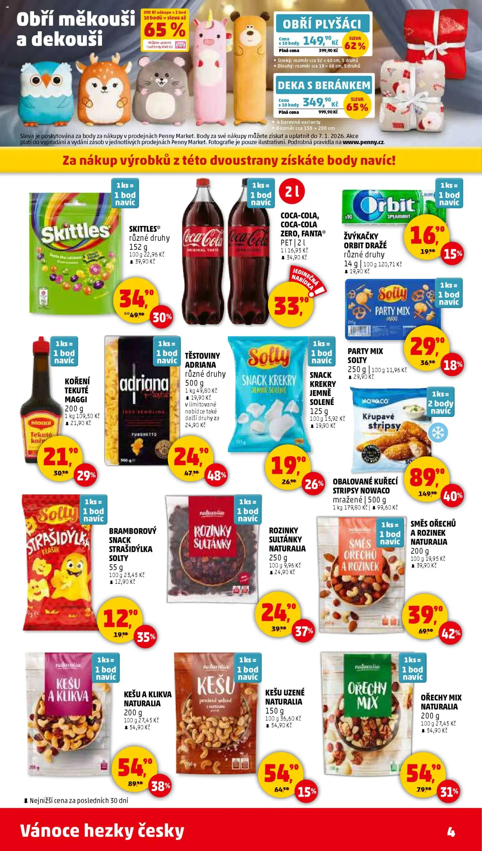 Penny Market leták - Čtvrtečník od 27.11.2025 | Strana: 4 | Produkty: Maggi, Fanta, Směs ořechů, Cola