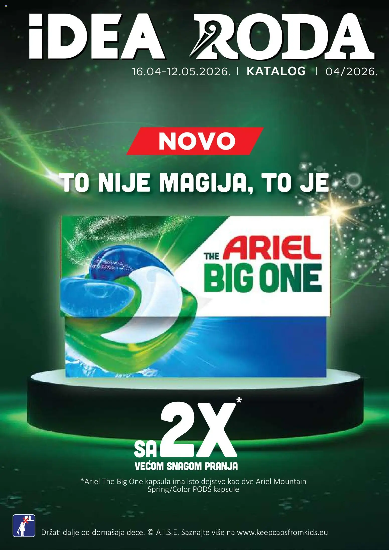 Idea katalog - važi od 16.04.2026 | Strana: 1 | Proizvode: Ariel, Kapsule