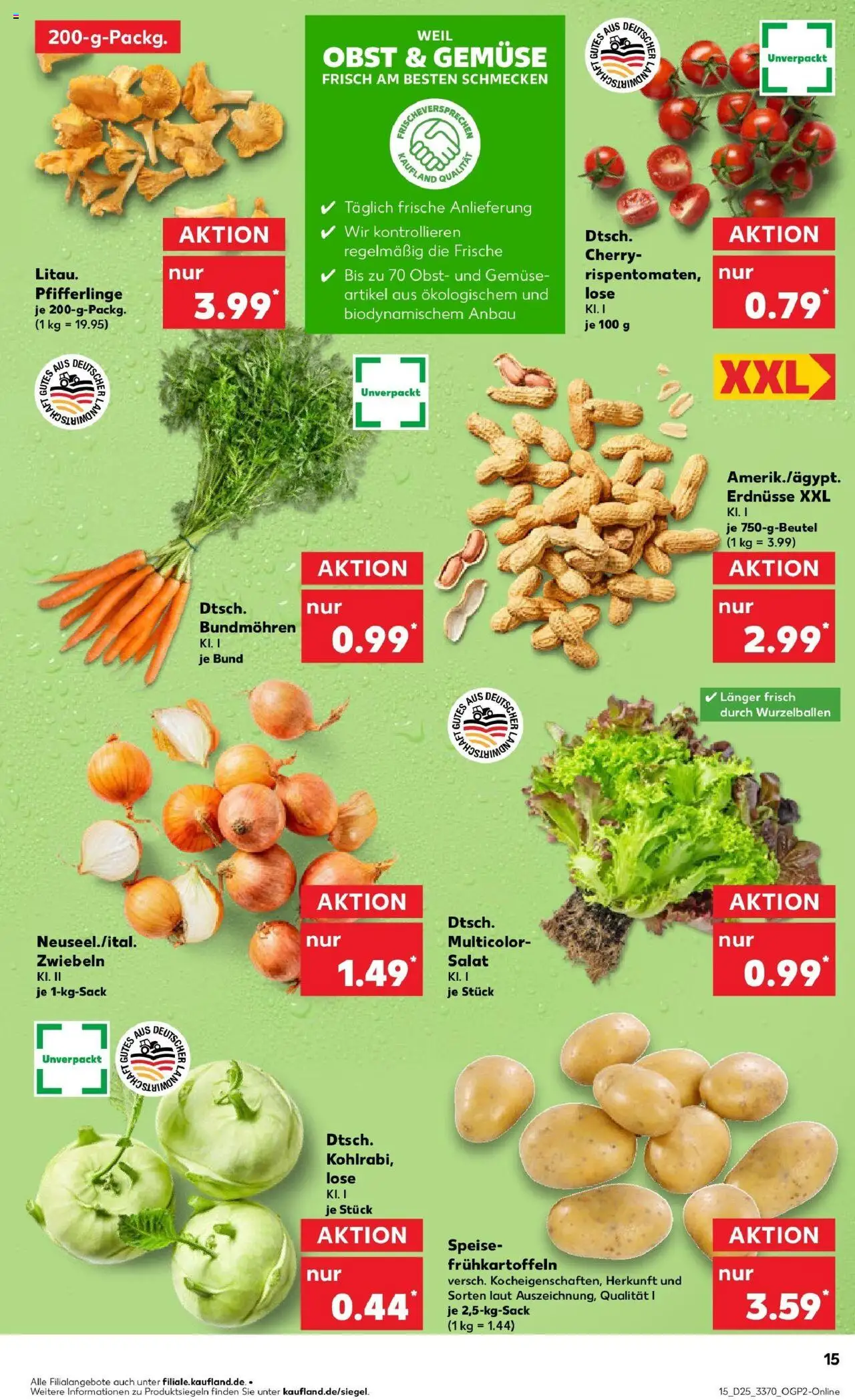 Kaufland prospekt Schwerin	 - gültig ab dem 22.06.2025 | Seite: 28 | Produkte: Erdnüsse, Kohlrabi, Obst, Pfifferlinge