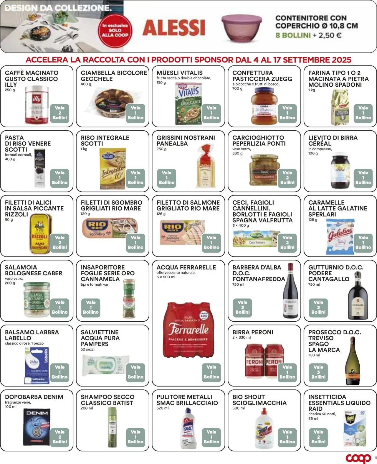Volantino COOP del 04.09.2025 | Pagina: 11 | Prodotti: Birra, Acqua, Latte, Macinato