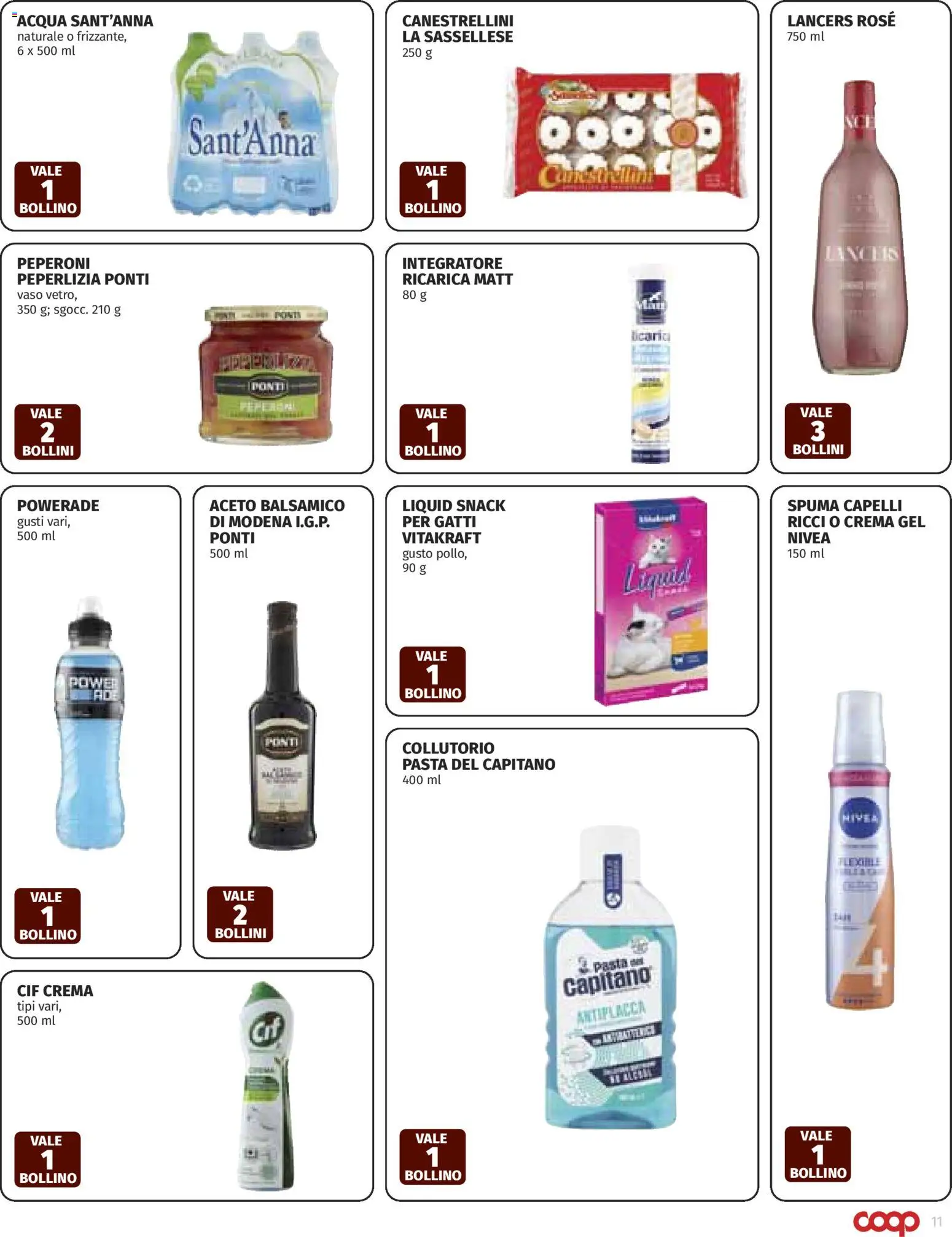 Volantino COOP del 05.03.2026 | Pagina: 11 | Prodotti: Peperoni, Pasta, Aceto, Vaso