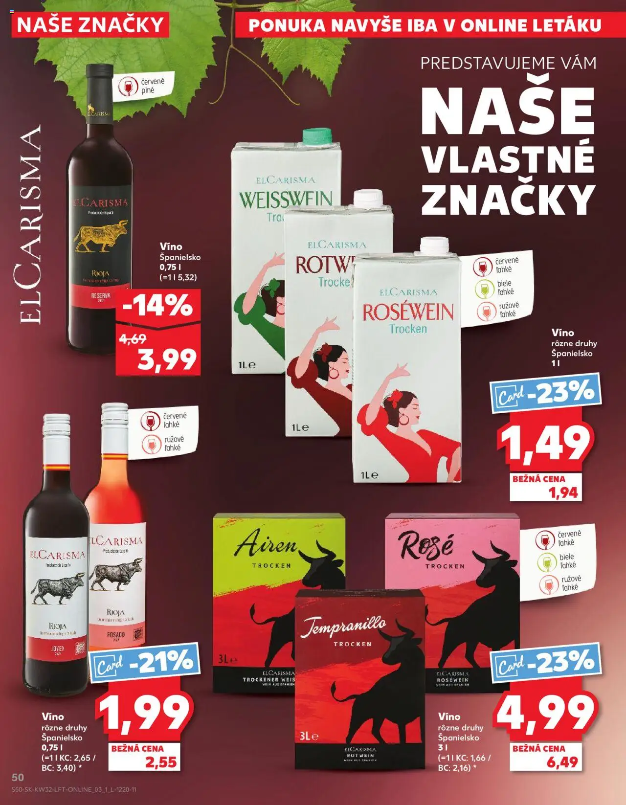 Kaufland SK akciós ujság - amely érvényes a következő dátumtól: 07.08.2025 | Oldal: 50