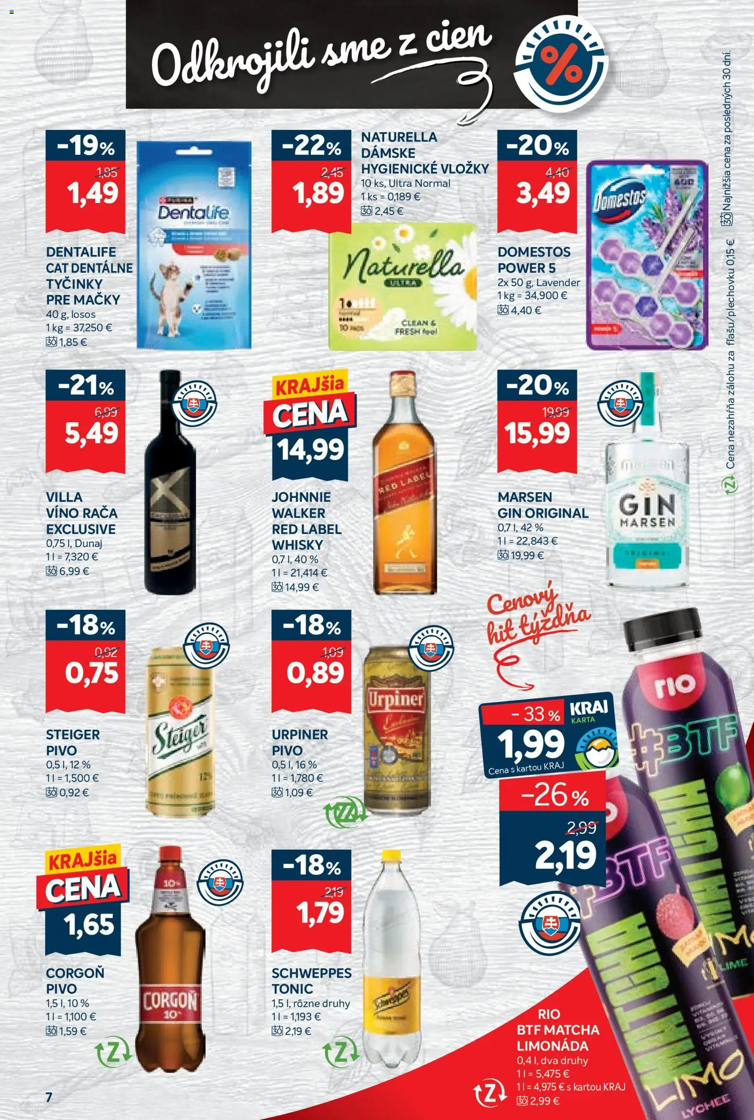 Nové Kraj akcie – leták je platný od 23.10.2025 | Strana: 11 | Produkty: Víno, Losos, Steiger, Urpiner