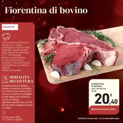 Anteprima del volantino Fiorentina di bovino con rosmarino, Fiorentina di bovino con rosmarino al kg valido a partire dal 01.12.2025 | Pagina: 8 | Prodotti: Bovino, Rosmarino, Olio, Olio extra vergine