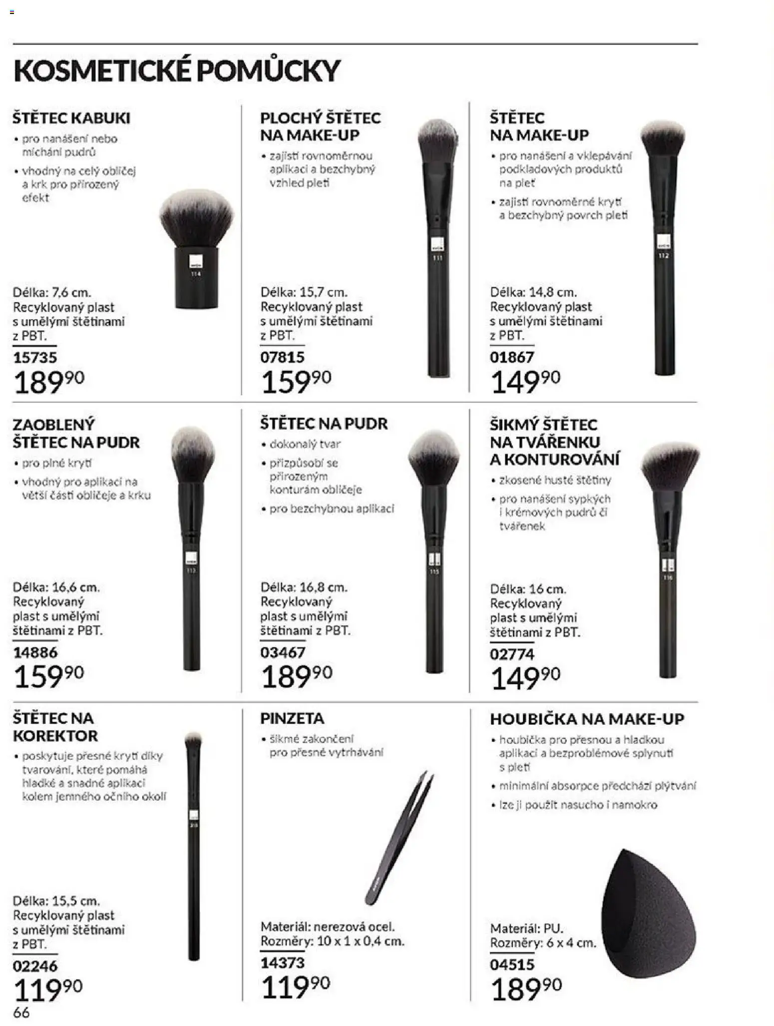 Avon katalog 1/2026 od 01.01.2026 | Strana: 66 | Produkty: Houbička, Korektor, Pudr, Štětec