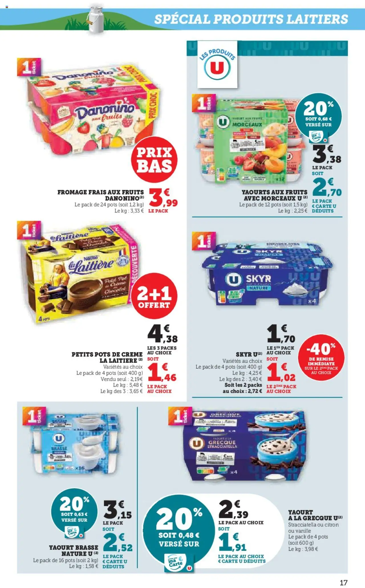  | Page: 17 | Produits: Yaourts, Fromage, Yaourt, Skyr