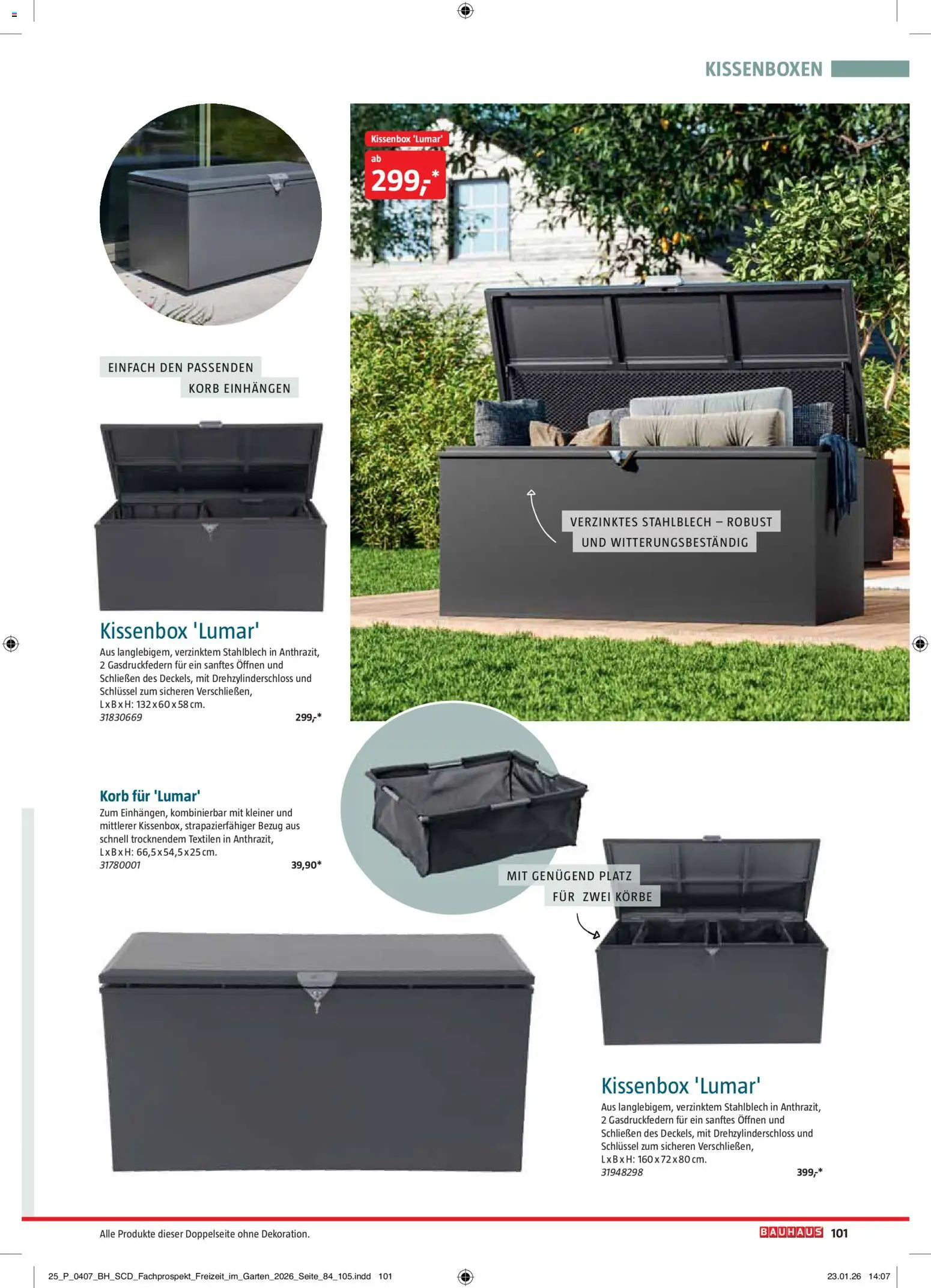 Bauhaus Freizeit im Garten gültig ab 01.05.2026 | Seite: 101 | Produkte: Korb