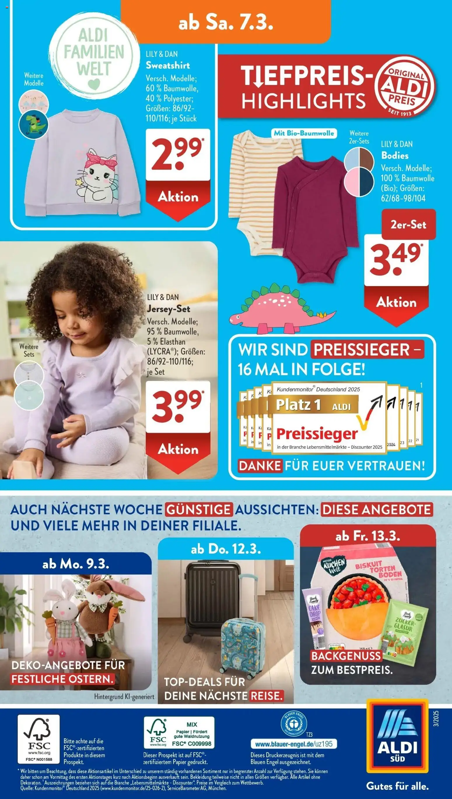 Aldi Süd Wochenangebote – gültig ab 02.03.2026 | Seite: 26 | Produkte: Sweatshirt, Zucker, Bekleidung, Kuchen