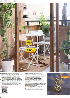 Catálogo IKEA Muebles de exterior │ válido desde el 04.02.2025 | Página: 4 | Productos: Sombrilla, Cojín, Silla, Lámpara