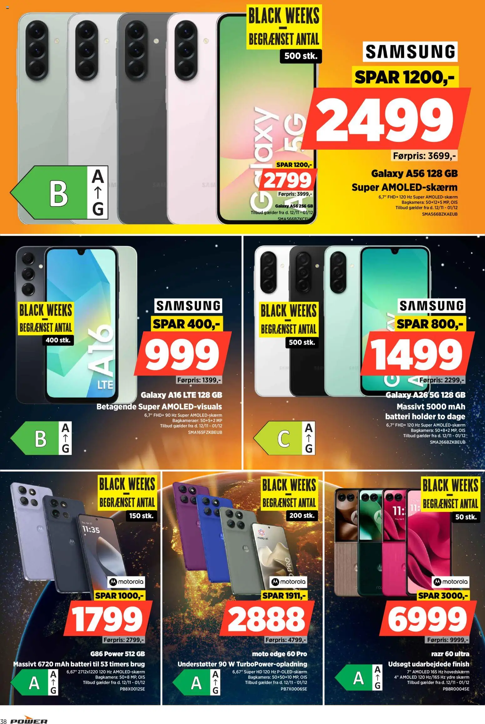 Power tilbudsavis – gyldig fra 28.11.2025 | Side: 38 | Produkter: Skærm, Batteri