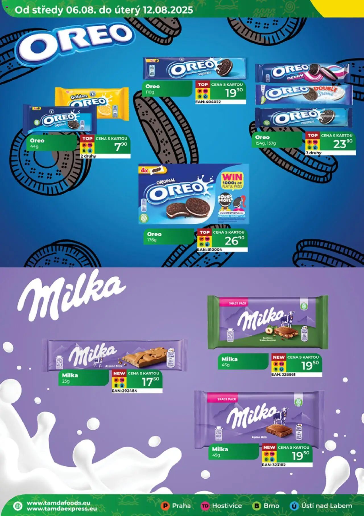 Tamda Foods leták od 06.08.2025 | Strana: 38 | Produkty: Milka, Oreo