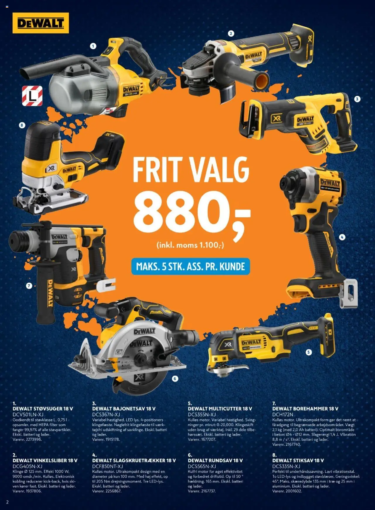 Davidsen tilbudsavis – gyldig fra 10.10.2025 | Side: 2 | Produkter: Søm, Støvsuger, Batteri