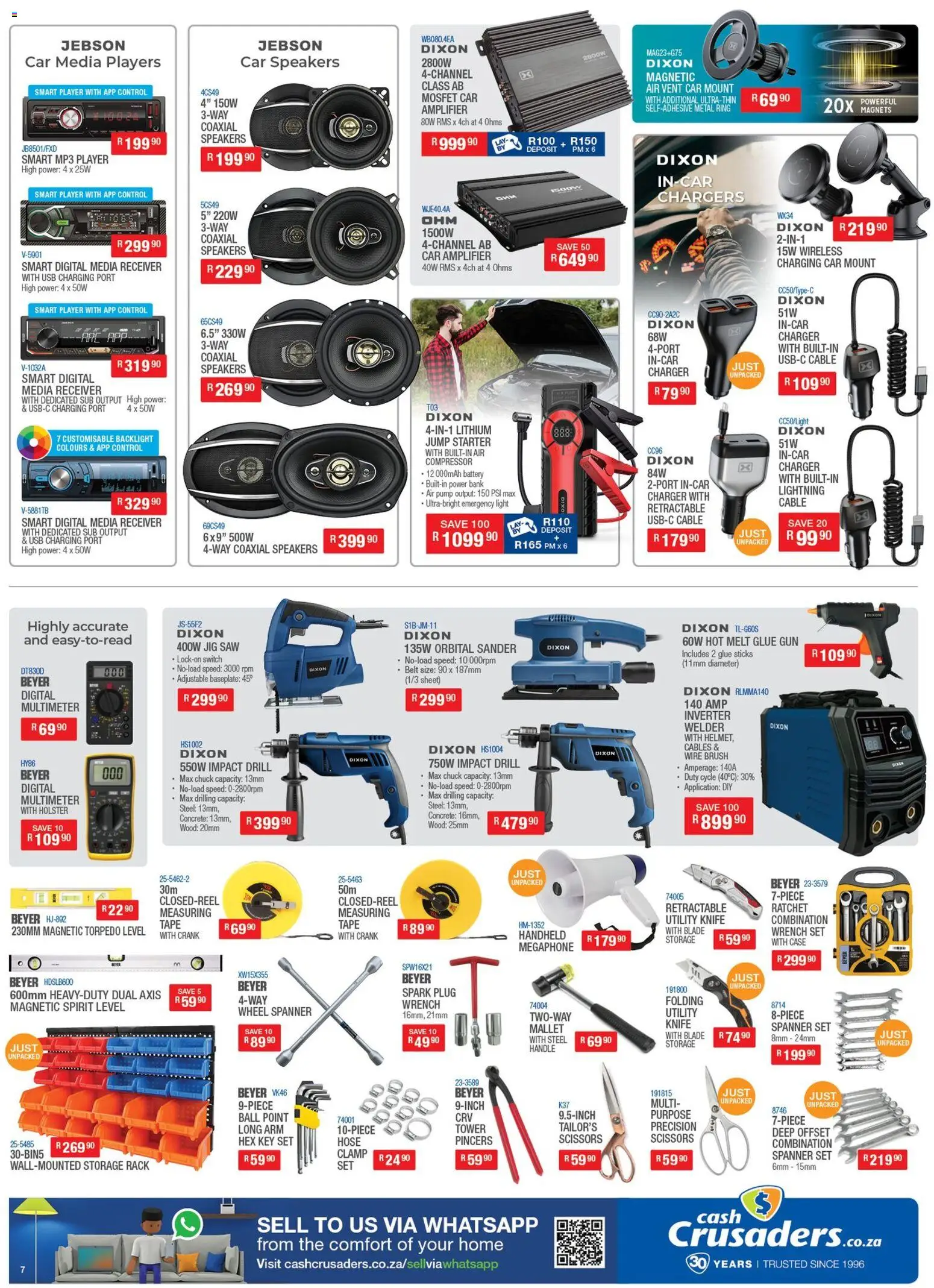 New Cash Crusaders catalogue – valid from 20.03.2026 | Page: 7 | Products: Belt, Utility, Charger, Light