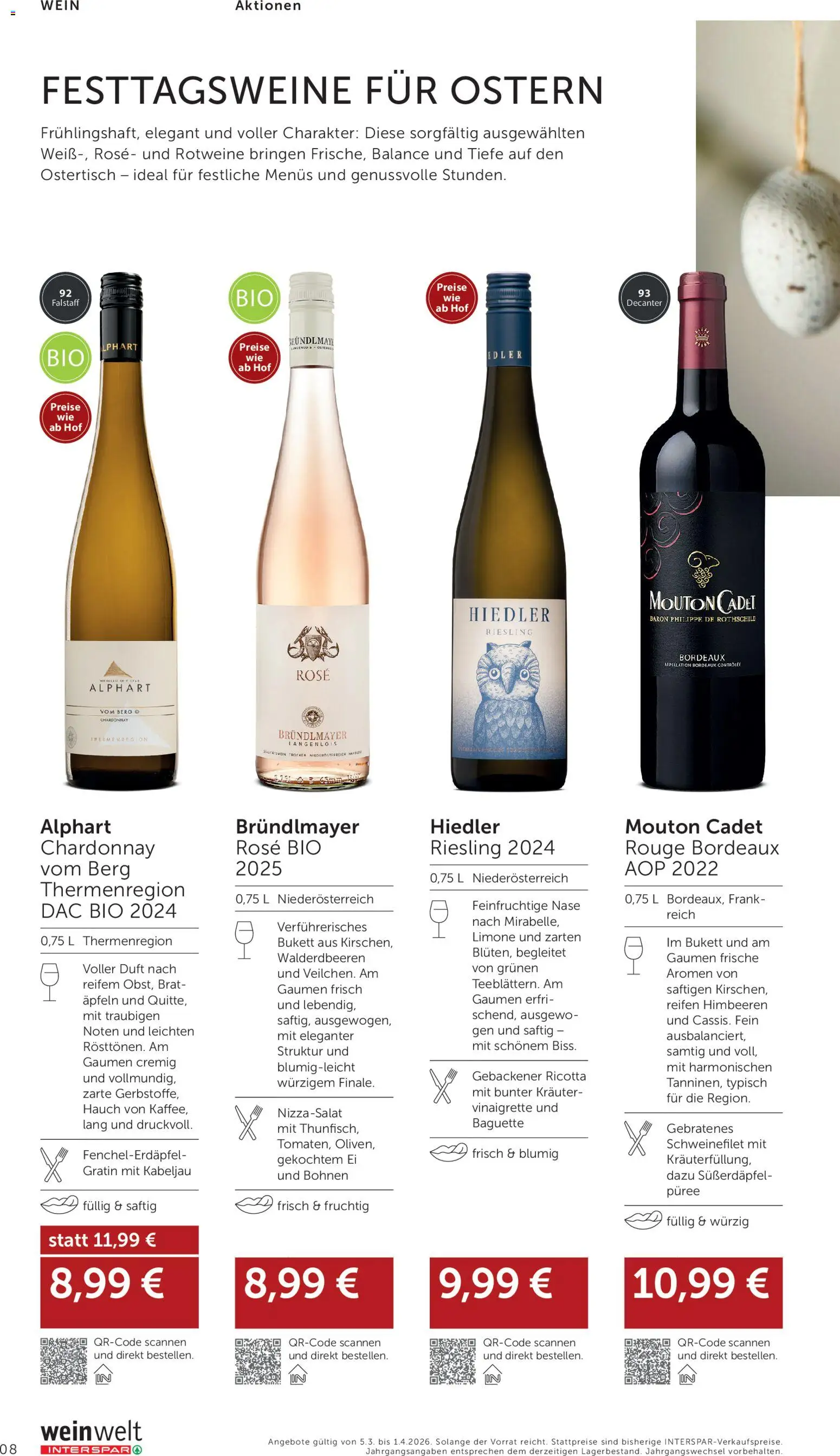 Interspar Wein Welt gültig ab 05.03.2026 | Seite: 8 | Produkte: Jääkaappipakastin, Duft, Rouge, Wein