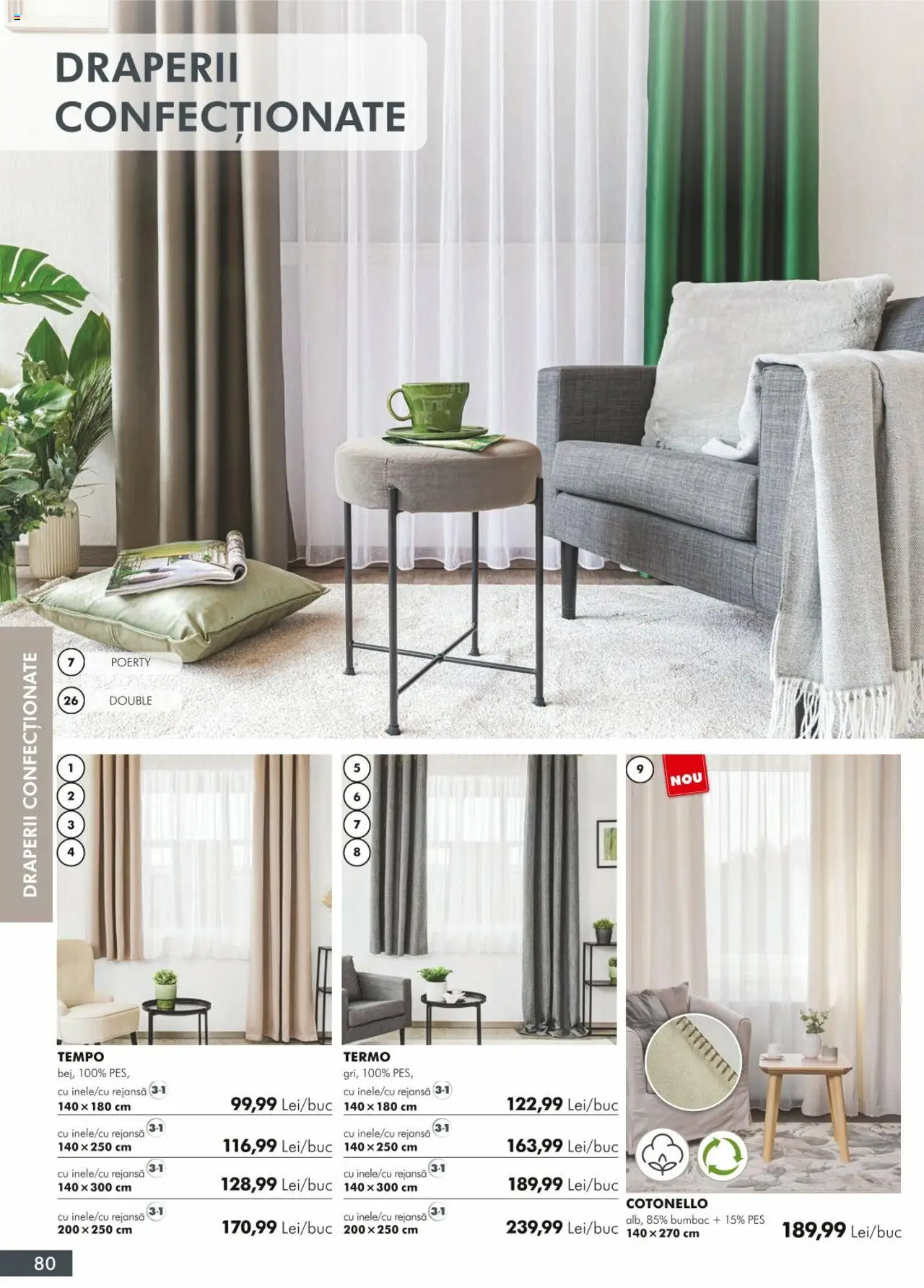 Noul catalog Diego – valabil de la 01.04.2024 | Pagină: 80 | Produse: Draperii