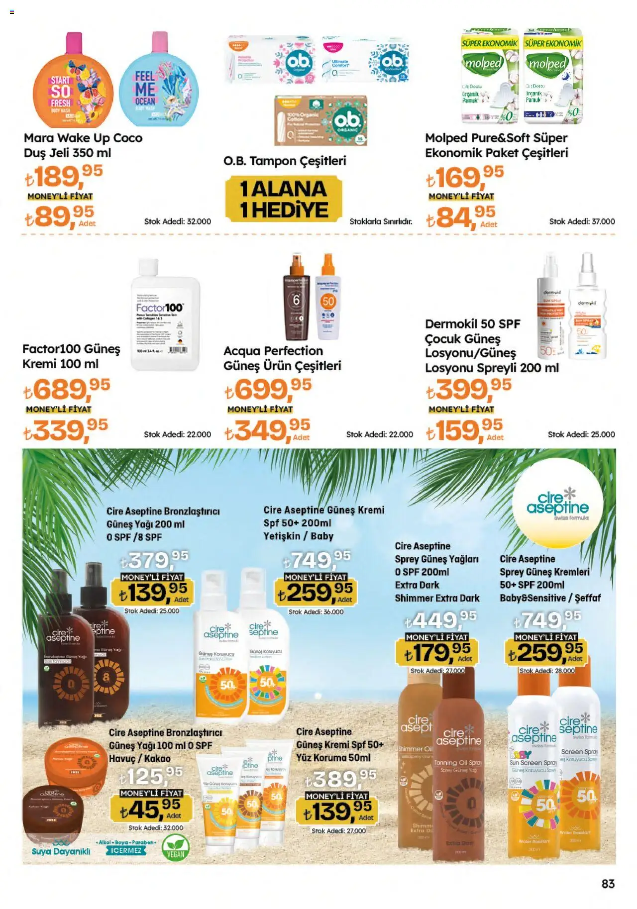 Migros Katalog - Migroskop - 07.08.2025 tarihinden itibaren geçerlidir | Sayfa: 83 | Ürünler: Güneş kremi, Duş jeli, Bronzlaştırıcı, Havuç