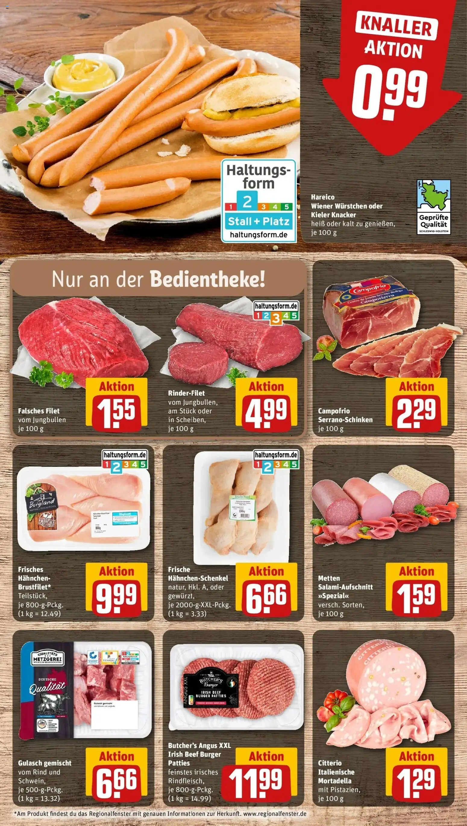 Rewe prospekt Hannover	 – gültig ab 16.02.2026 | Seite: 10 | Produkte: Hahnchen, Rinderfilet, Burger, Gulasch