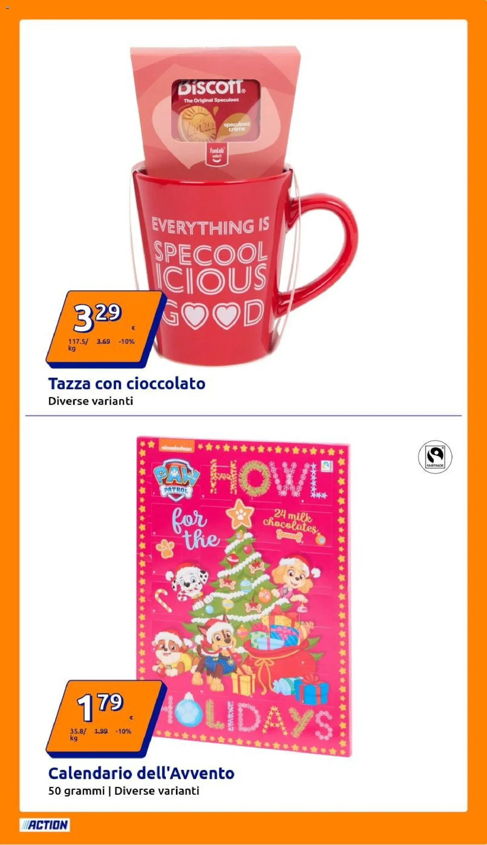 Volantino Action del 29.10.2025 | Pagina: 17 | Prodotti: Cioccolato, The
